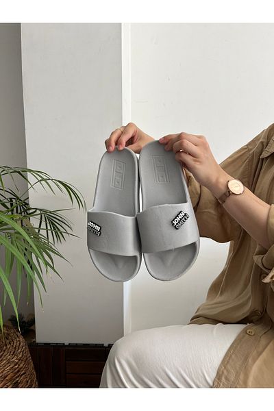 Behtah Kundura Ανδρικές 2 σταυρωτές διακοσμητικές μαλακές παντόφλες δαπέδου με δώρο πισίνας Seaside Beach Daily Soft Wet Floor