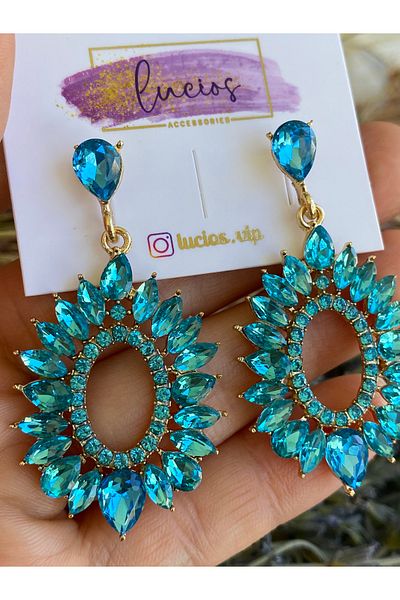 Lucios Evening Dress Hanging Nail Earrings