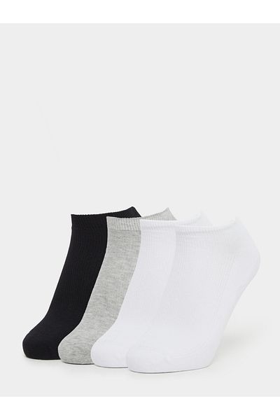 Styli Pack of 4 - Plain Ribbed Socks