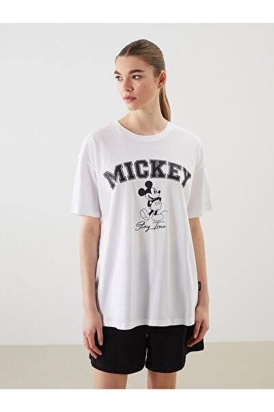 LC Waikiki Nova sezona okrugla kragna Ženska majica sa printom Mikija Mausa -...