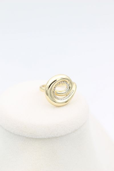 XUPING JEWELRY Style Pearl/Xuping Jewelry Snail Model Zircon Stone Ring