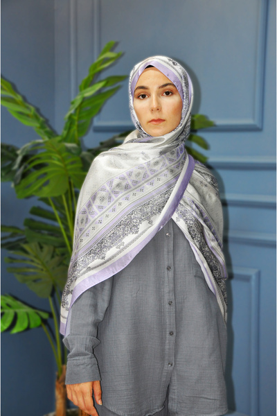 MSCARFS شال حرير بنمط إنتزار جانجان