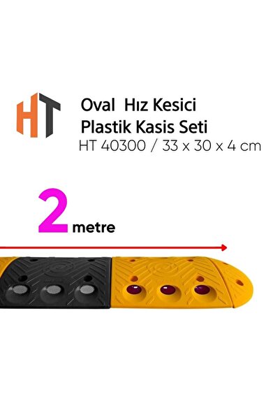 Hayat Trafik Oval Hız Kesici, Plastik Kasis Seti 2 Metre