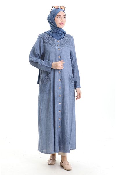 sefamerve Şile Bezi Authentic Ferace 4555-05 Ice Blue