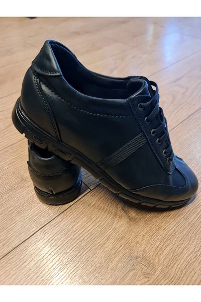 to COSMOS Leather Black Shoes