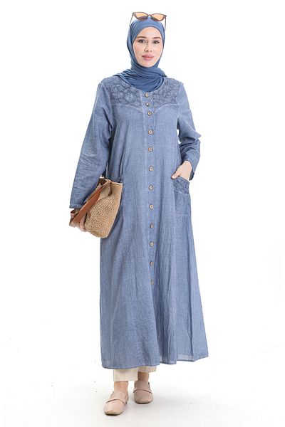 sefamerve Şile Bezi Authentic Ferace 4555-05 Ice Blue
