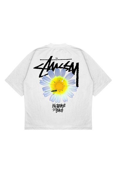 TRAGEDY Tricou oversize unisex cu imprimeu DAISY BEE