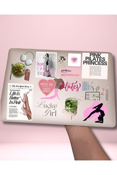 merccuri crafts مجموعة ملصقات بيليتس برينسيس (15+ قطعة عالية الجودة) - لابتوب، دفتر ملاحظات، ملصق هاتف