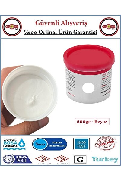 GrossAVM Ahşap Mobilya Tamir Macunu - 200GR - Beyaz