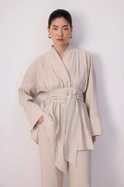 Touché Privé SET PANTALON TUNICĂ CU BRETE LARGE