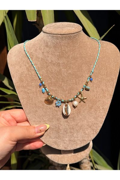luxyansımalar Steel Charm Necklace
