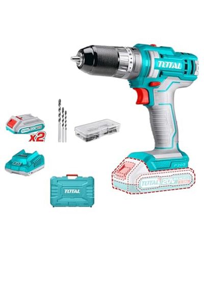 TOTAL TIDLI201452 20V 2A 45Nm Metal Head Cordless Drill