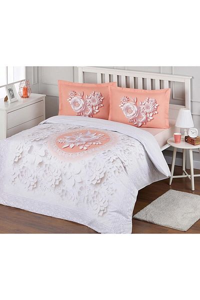 Özdilek Lively Roses Sheet Fitted Duvet Cover Set Single