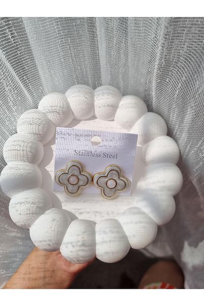 LİLİA Steel Molded Clover Earrings