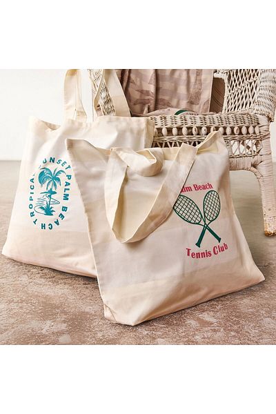 MATMEL Soft Tennis Club Bag - Ecru - 50X45 cm