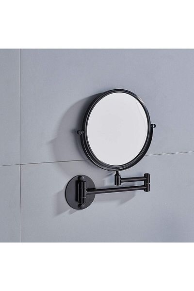 TAFASSELL NEWRAIN 3x Magnifying Bathroom Mirror, 360° Adjustable Wall-Mounted Round Shaving Mirror