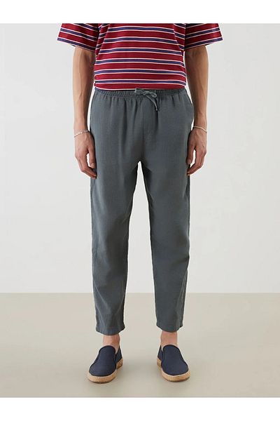 LC Waikiki Xside Petrol Relaxed Fit Linen Look Men's Trousers