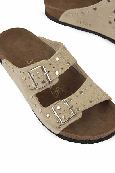 Pegia Women's Genuine Suede Slippers 215543