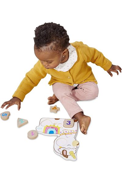 Little Tikes Wooden Critters Number Puzzle Llama Corn