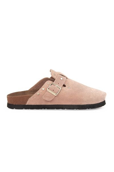 Pegia Women's Genuine Suede Sabo Slippers 215542