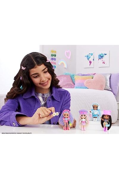 Barbie Extra Mini Minis Travel Doll with Safari Fashion, Animal Print Outfit and Styling Accessories