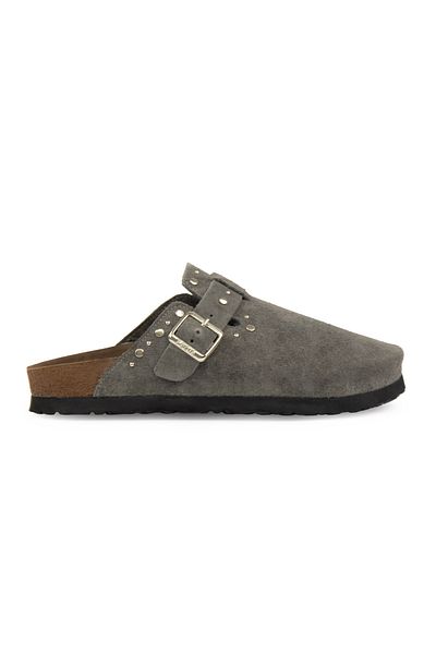Pegia Women's Genuine Suede Sabo Slippers 215542