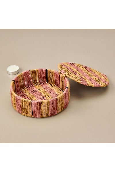 MATMEL Living Earthy Hues Storage Box - Beige - 15X5 cm