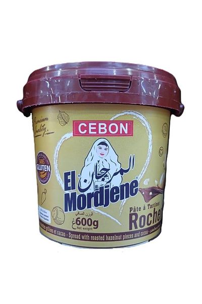 cebon El Mordjene Crunchy Roasted Hazelnut Spread with Cocoa, 600g