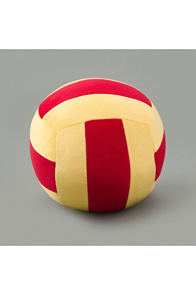 Evidea Soft Voleybol Topu Figürlü Yastık - Kırmızı / Sarı - 20 cm