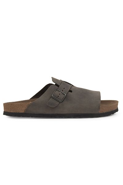 Pegia Genuine Leather Men's Buckle Slippers 215030