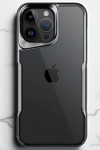 TechTrove iPhone 14 Pro Max Kılıf Arkası Şefaf Tasarım Lazer Kaplama Sararmaz...