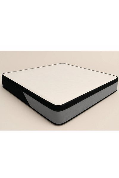 modern suite Hoven Bed Mattress | From Modern Suite, 12 layers, 120*200*28 cm, silver and beige