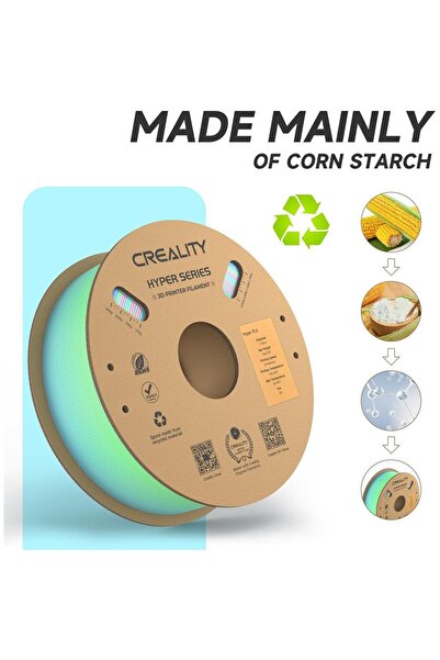 Creality Hyper Rainbow Pla Uzun Yabani Çiçek Filament 1,75mm 1000Gr - Urhanshop Yetkili Satış