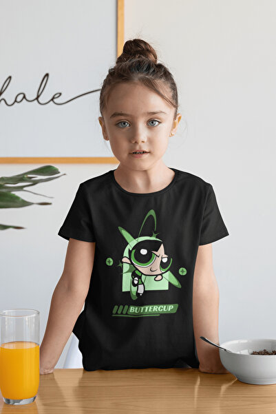 SEVBANO Tricou pentru copii cu desene animate unisex Power Puff Girls (1-12 ANI)