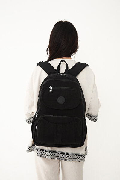 çkn sedat çakan çanta & fular & aksesuar 5 Compartment Water-Resistant Fabric Backpack (School Bag)3061