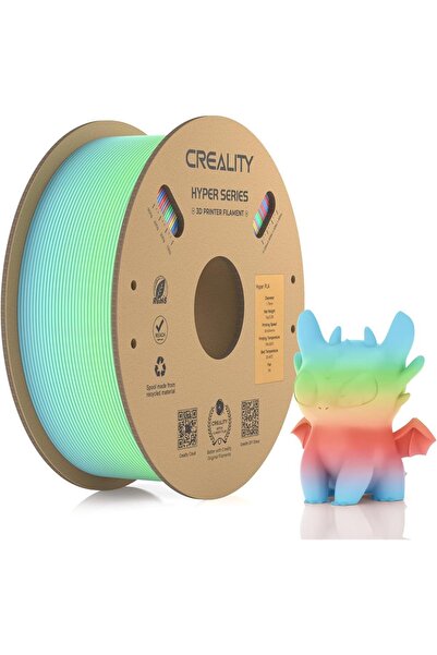Creality Hyper Rainbow Pla Uzun Yabani Çiçek Filament 1,75mm 1000Gr - Urhanshop Yetkili Satış