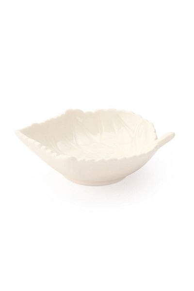 ultraform Porcelain Leaf Bowl - White - 9X8 cm