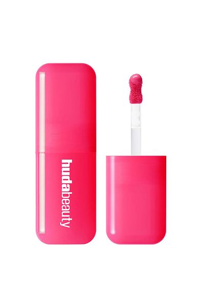 Huda Beauty Lightweight Liquid Liquid Blush with Intense Shine Pigments, Micro Pearls - Intense Guava