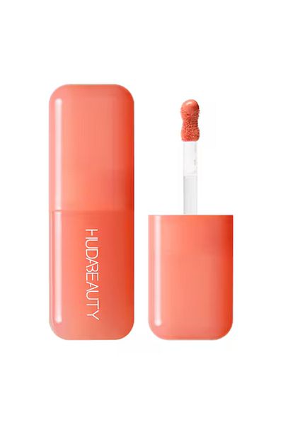 Huda Beauty Light Liquid Liquid Blush Made of Fine Micro Pearls with Intense Radiance Pigments - Peach Sorbet