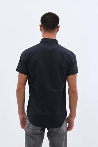 SHIRTSPRO قميص أكسفورد من شيرتبرو، مقاس عادي، بأكمام قصيرة، وياقة بأزرار، بال...