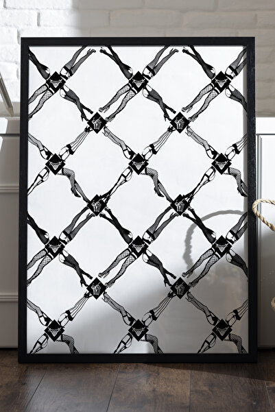 Duvarda Αφίσα Silent Witness με μαύρο ξύλινο πλαίσιο, διακοσμητική αφηρημένη ...