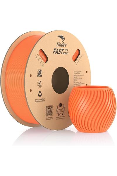 Creality Ender Fast Turuncu 1.75mm Pla 3D Baskı Filamenti - Urhanshop Gönderimli
