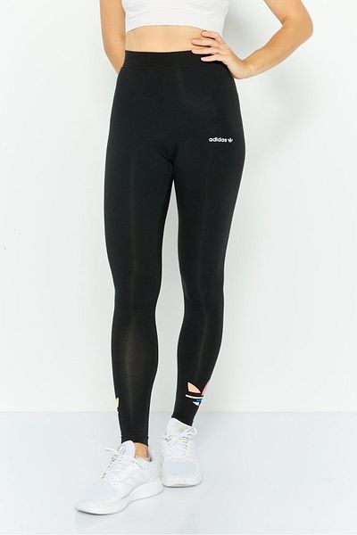 adidas Women Sportswear Fit Adicolor Shattered Trefoil Tights, Black