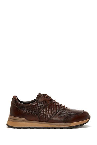 Derimod Men's Brown Lace-Up Leather Casual Sneaker 25Wfd610114