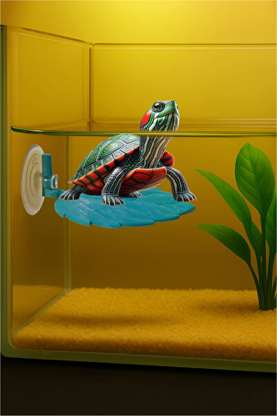 Genel Markalar Ayarlanabilir Kaplumbaga Dinlenme Alanı ( Mavi ) Su Seviyesind...