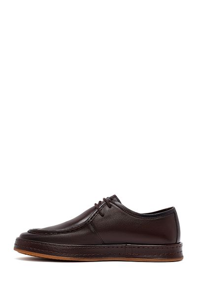 Derimod Men's Brown Lace-Up Leather Casual Shoes 25Wfd654118