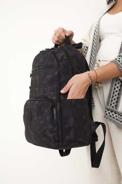 çkn sedat çakan çanta & fular & aksesuar 5 Compartment Water Non-Impacting Fabric Backpack (School Bag)3060