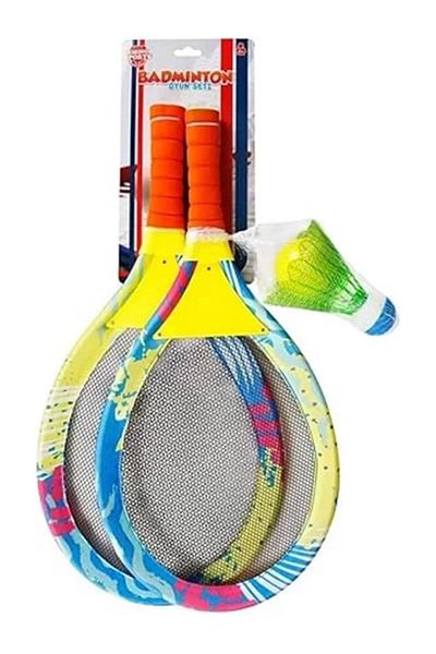 Mu Art Ahşap S00002117 Sun-Rst-Rsp-Badminton Σετ Μικρό Διχτυωτό, Standard