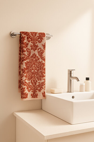 Maison Routine Marrakech 100% Cotton Hand Face Towel Yarn Dyed Natural Soft Luxury 50X75 Tile