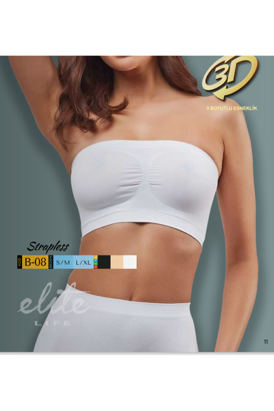 BENALİ Elite Li̇fe Strapless Athlete Bustier Without Pads (3 Pcs)
